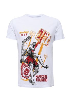 Hardcore Training  Wrestling Bomb tshirt white